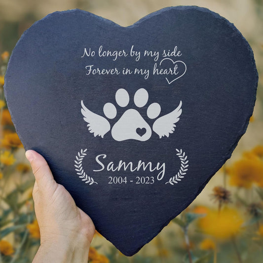 Dog Memorial Gifts for Loss of Dog, Cemetery Decorations for Grave, Pet Loss Sympathy Gift, Personalized Remembrance Garden Stone, Cat Lovers Heaven Grave Markers Bereavement Headstone (A03H)