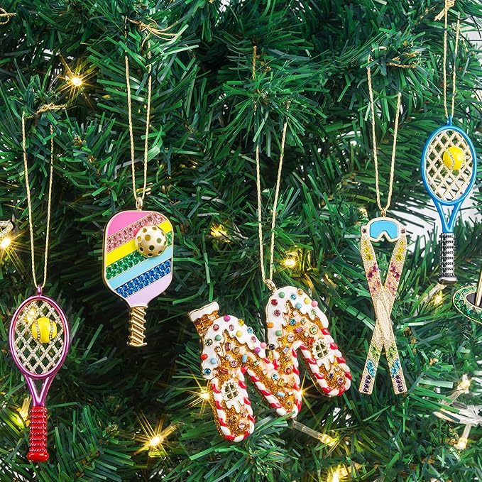 2025 Christmas Tennis Ornaments, Christmas Tree Ornament, Hanging Ornaments Tennis Ornament Gifts for Sisters Mom Grandparent Women Men