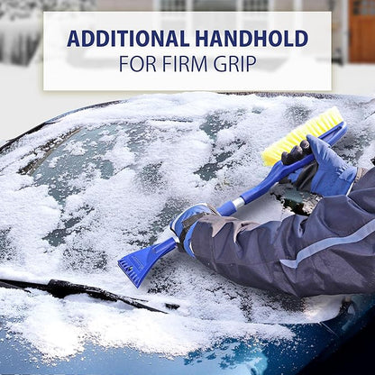 Michelin Snow Brush for Car Windshield (Pack of 2) – 25" Heavy Duty Snow Remover with Ice Scraper, Ergonomic Foam Grip, Power Scraping Handle, Lightweight Aluminum Shaft for Car, SUV, Truck, Van