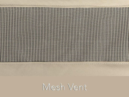 Covermates Elite Outdoor Sectional Armless Chair Cover – Water-Resistant 300D Polyester Patio & Garden Chair Protector with Drawcord Hem, Adjustable Buckle Straps & Mesh Vent, 28W x 34D x 30H, Khaki