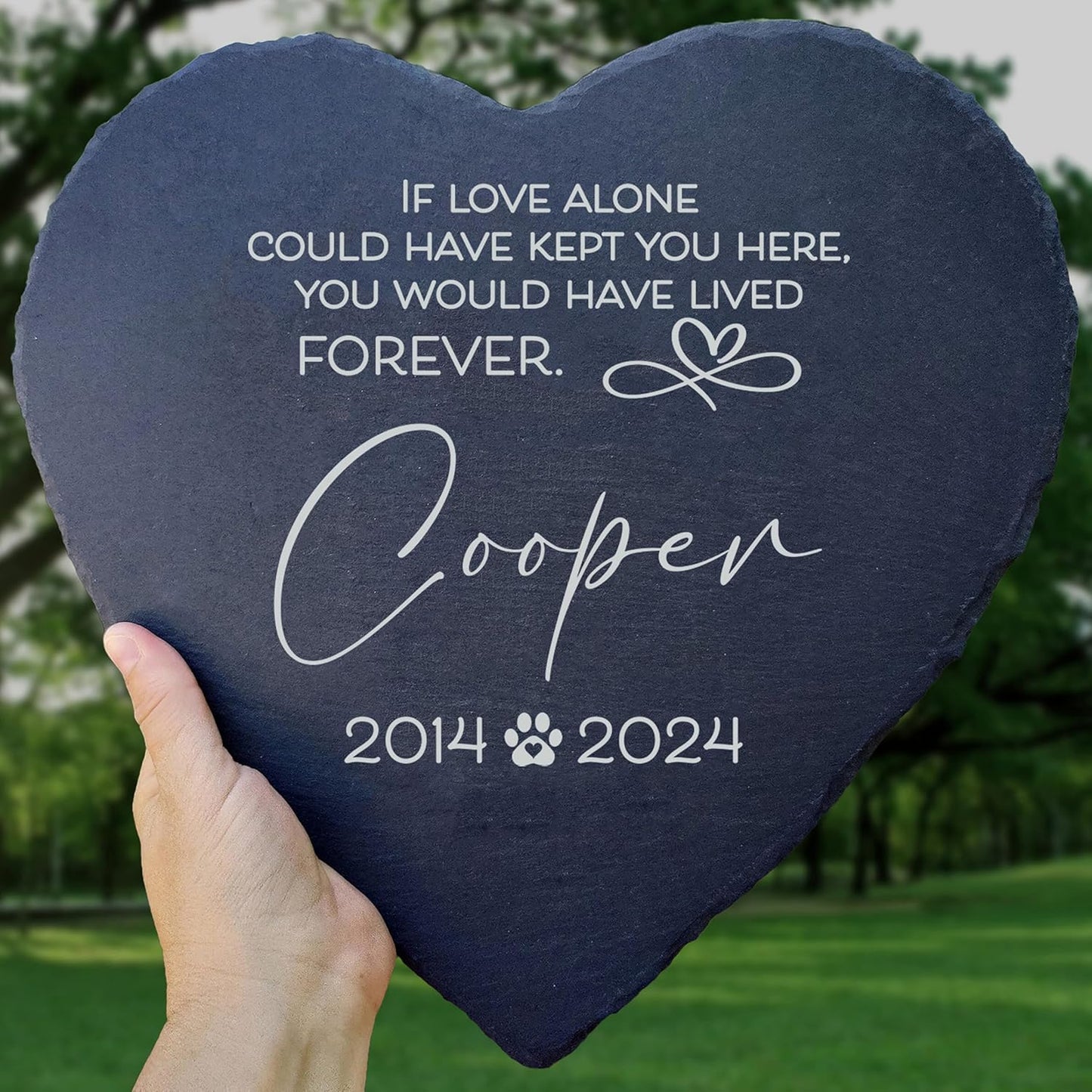 Dog Memorial Gifts for Loss of Dog, Cemetery Decorations for Grave, Pet Loss Sympathy Gift, Personalized Remembrance Garden Stone, Cat Lovers Heaven Grave Markers Bereavement Headstone (A05H)