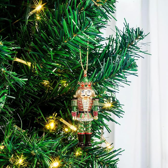 2025 Christmas Nutcracker Ornament, Metal Hanging Nutcracker Ornaments, Nutcracker Christmas Ornament Gifts for Sisters Mom Grandparent Women Men