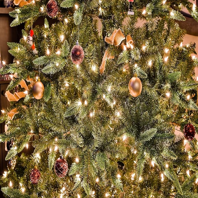 Christmas Lights - Battery Operated String Lights 50 LED String Lights Mini Lights with Auto-Timer and 8 Lighting Modes for Christmas Wreath Party Wedding Garden Home Decoration, Warm White, 2 Pack