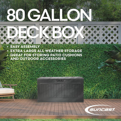 Suncast 80 GAL. LARGE DECK BOX