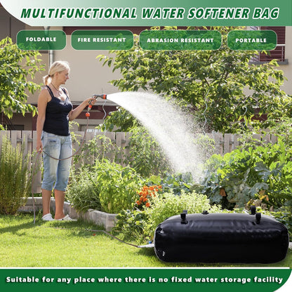 MXQMKL 1000 L/264 gal Water Bladder Storage Containers, Foldable Portable Water Tank Large Capacity Soft Water Bag, Drought Resistance, Fire Prevention, Emergency Water