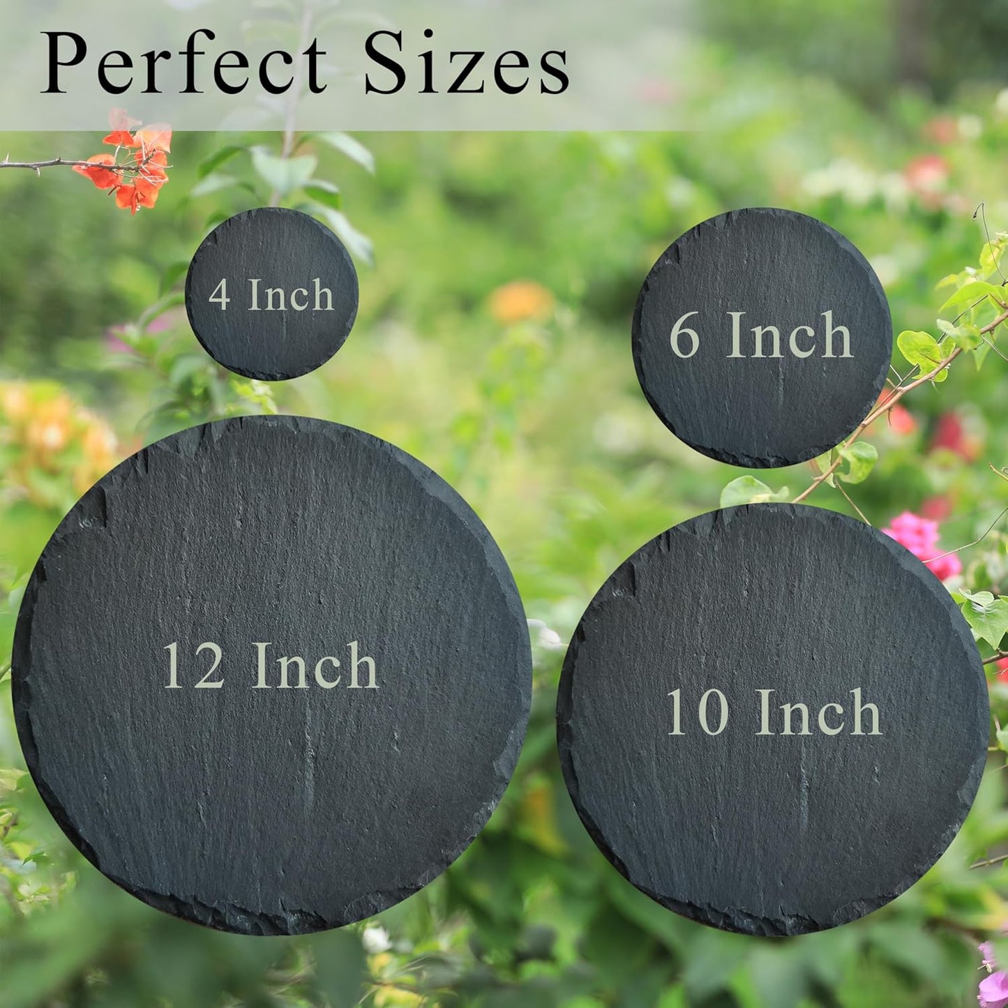 Personalized Pet Memorial Stone for Dogs and Cats | Custom Laser-Etched Weatherproof Garden Grave Marker | Natural Stone Bereavement Headstone Sympathy Gift | 4, 6, 10, or 12 Inch Heart or Circle Shape (A6)