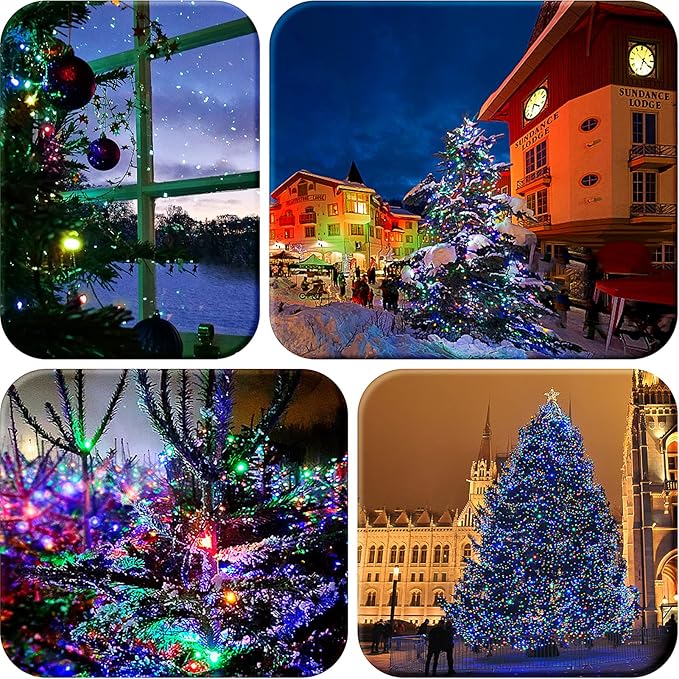 Christmas Light, 33ft 100 LED Outdoor String Light with Timer & 8 Modes, 3AA Battery Operated Waterproof String Light for Outdoor and Indoor Décor – Multicolor