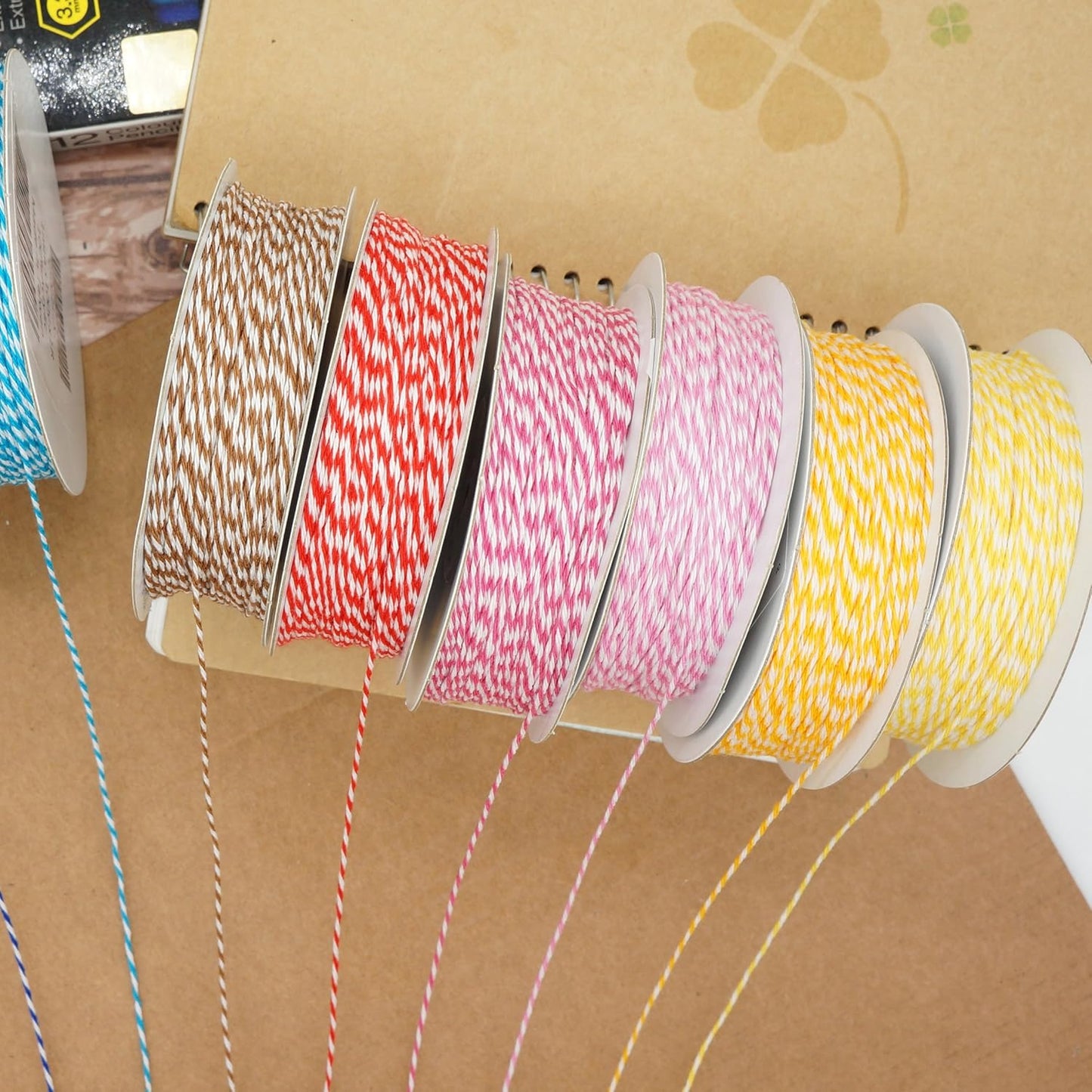 CT CRAFT LLC Bakers Twine String, for Home Decor, Gift Wrapping, DIY Crafts, 1 mm x 100 Yards x 1 Rolls, Yellow