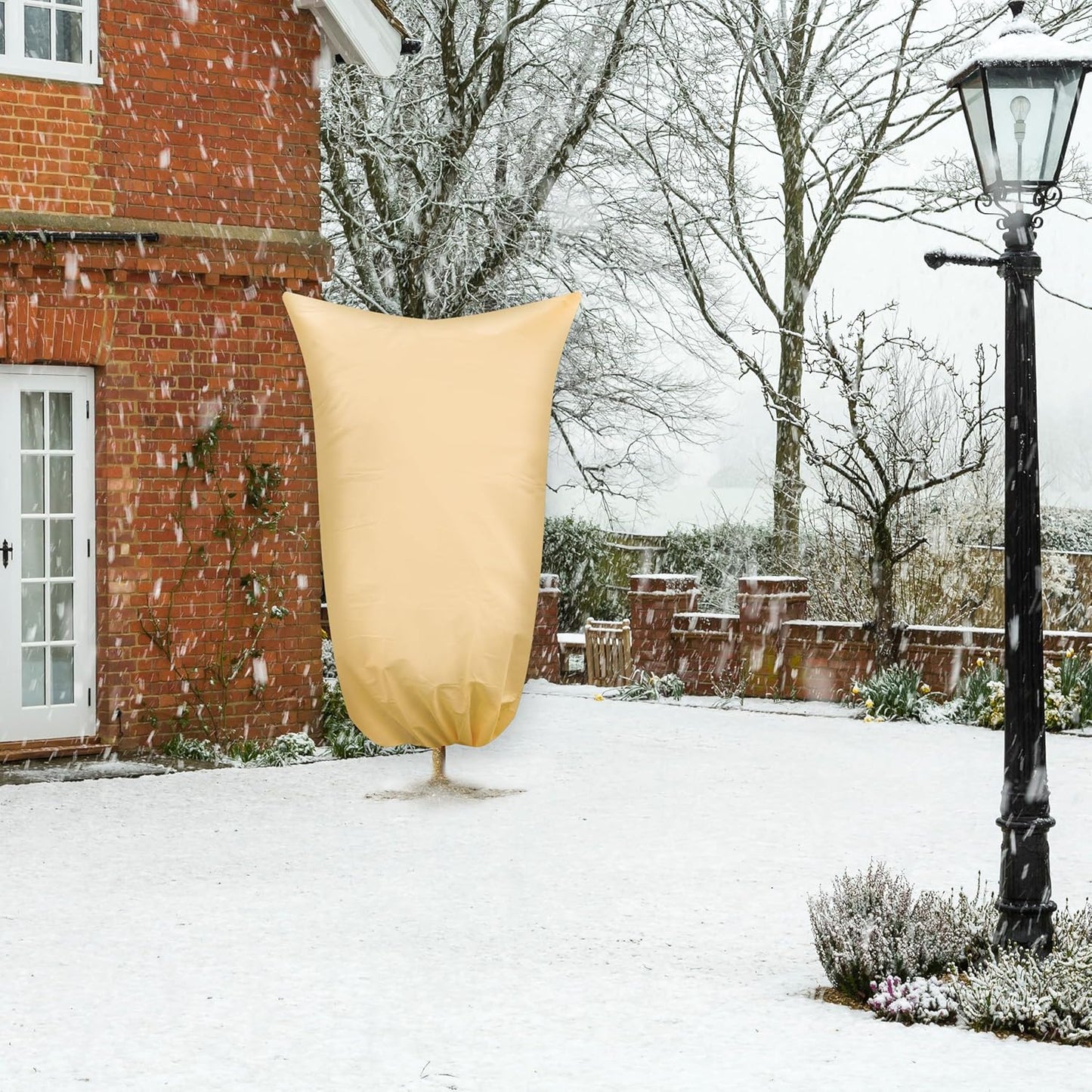 SCRUBIT Plant Covers Freeze Protection, 47.2 X 70.8 in. Frost Cloths for Outdoor Plants Fruit Trees & Shrubs with Zipper and Drawstring, Thick Winter Plant Covers - 2 Pack Tree Frost Blankets