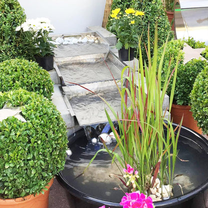 304 Stainless Steel Pool Waterfall Stream Element,Extension Stream,Garden Waterfall DIY Fountain for Garden,Yard,Terrace,Pond Basin,Fountain,Balcony