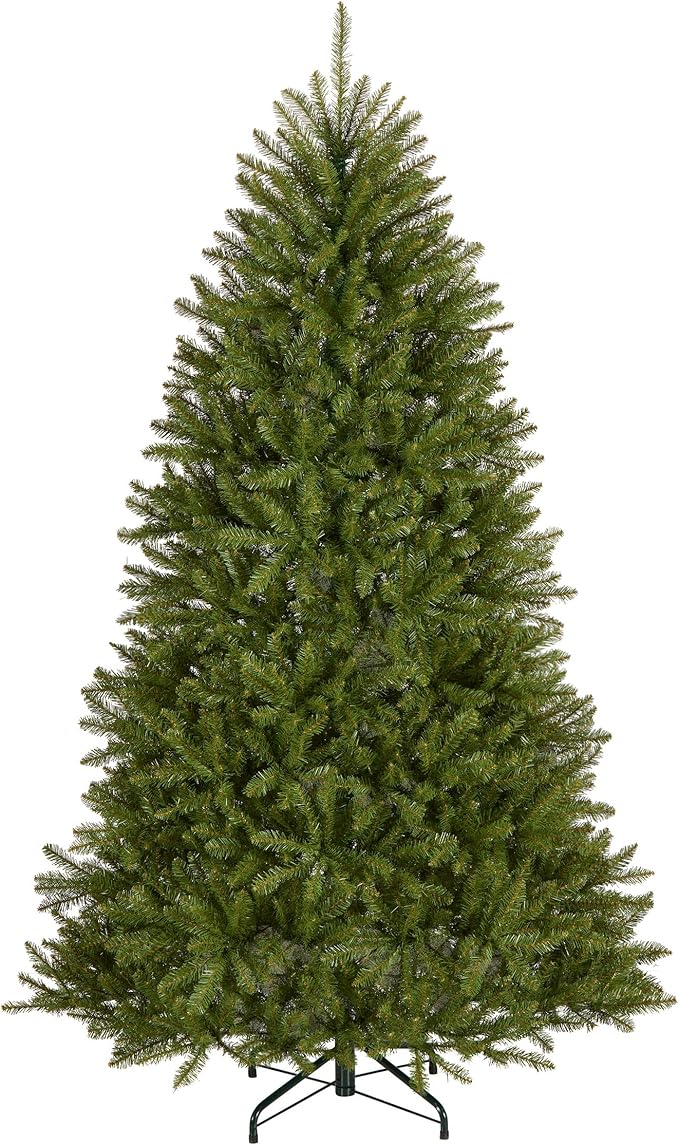 National Tree Company 7 ft Unlit Dunhill Fir Full Artificial Christmas Tree, 2,144 Tips, Includes Stand, Green
