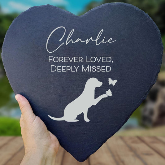 Dog Memorial Gifts for Loss of Dog, Cemetery Decorations for Grave, Pet Loss Sympathy Gift, Personalized Remembrance Garden Stone, Cat Lovers Heaven Grave Markers Bereavement Headstone (A09H)