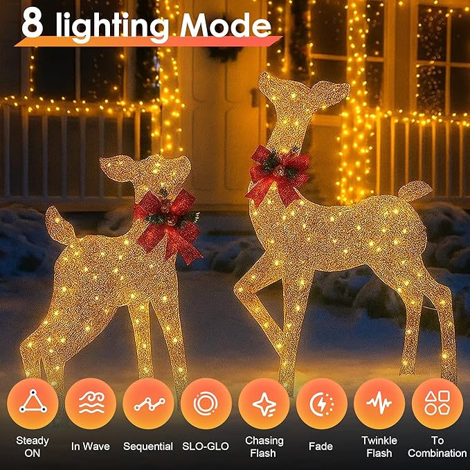 Christmas Lights 600 LED 196FT, IP67 Waterproof Christmas Tree Lights with 8 Modes, Outdoor String Lights with Timers & Memory Function, Xmas Light for Holiday Decor (Warm White)