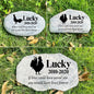 Zatanmulo Personalized Pet Memorial Stone, Garden Memorial Stone Personalized, Chicken Headstone, Cock Tombstone, Memorial Plaque Outdoor, Garden Stepping Stone (Chicken)