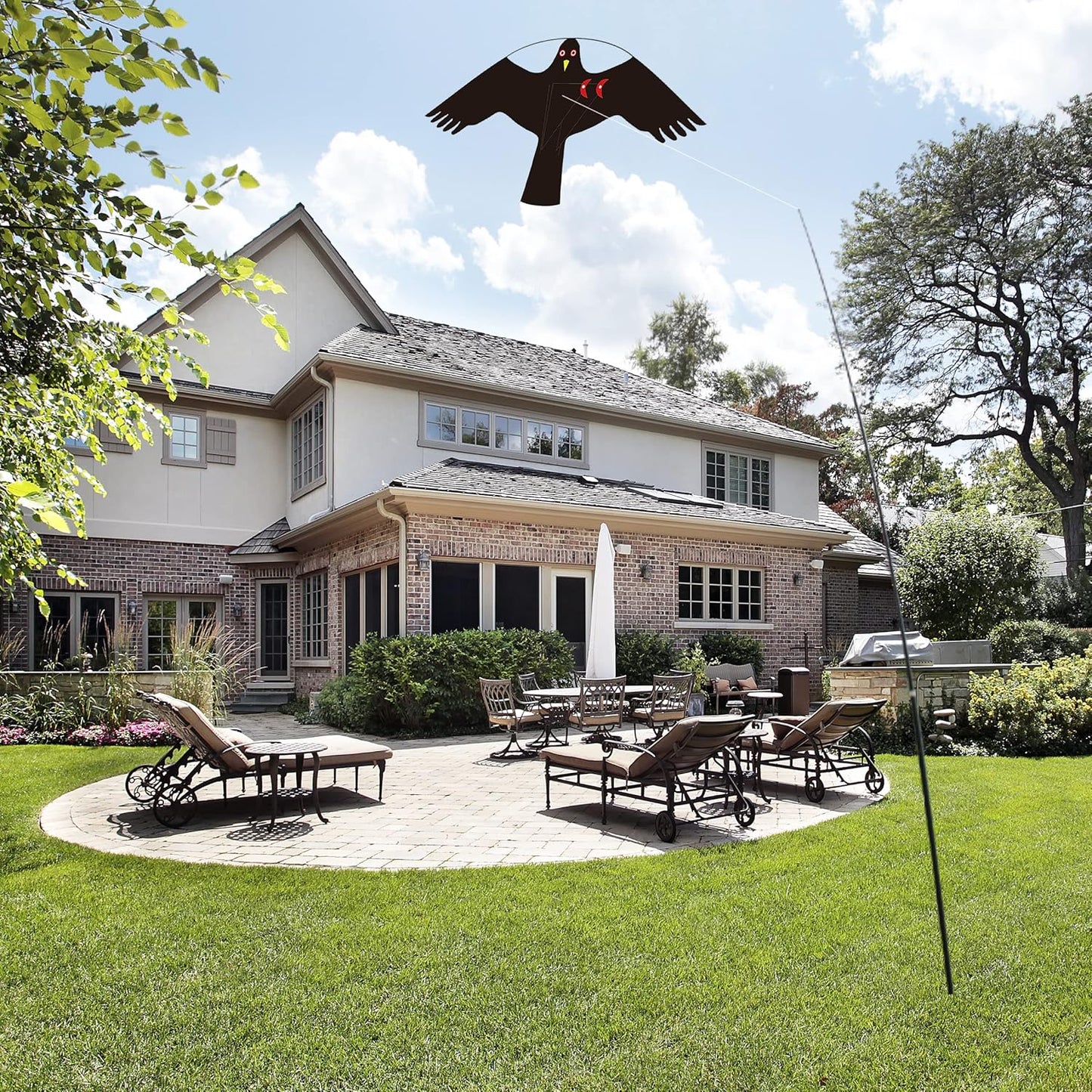 Bird Hawk Flying Kite Without Pole for Crops Farm Protector Bird Scarer Flying Kites - Style C Kite Without Pole