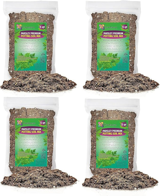 GARDENERA Parsley Plant Potting Soil [20 Quarts] Enhance Flavor and Health with Professional Grade Nutrient-Rich Mix