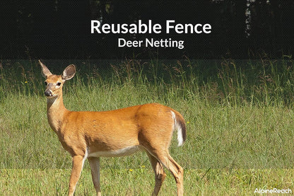 AlpineReach Garden Netting 7.5 x 100 ft Heavy Duty Bird Net, Deer, Plant Protection Extra Strong Woven Mesh, Reusable Kit with Zip Ties, Animal Fencing for Fruits Trees, Green