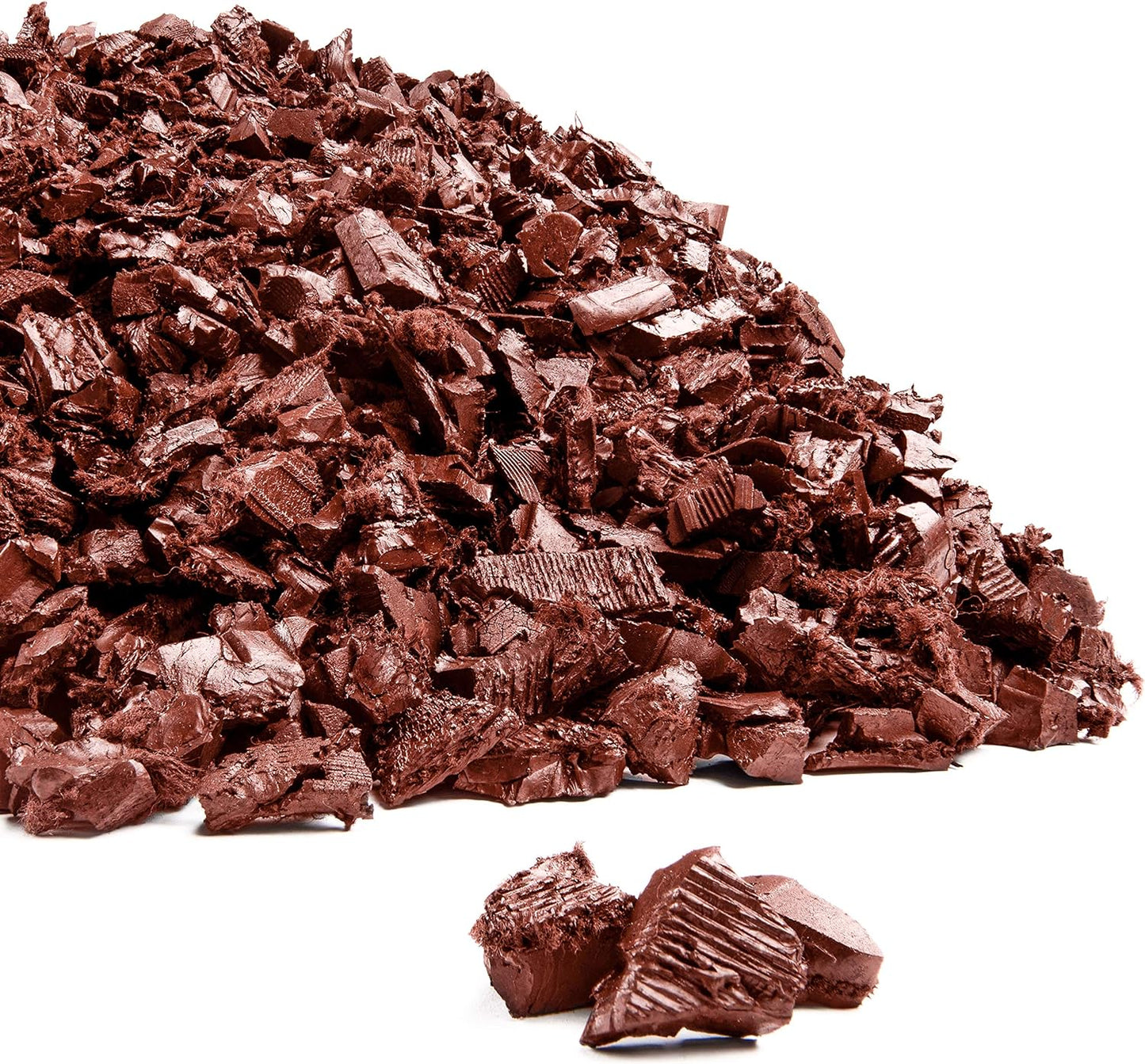 Playsafer Rubber Mulch Nuggets Protective Flooring for Playgrounds, Swing-Sets, Play Areas, and Landscaping (40 LBS - 1.55 CU. FT., Red)