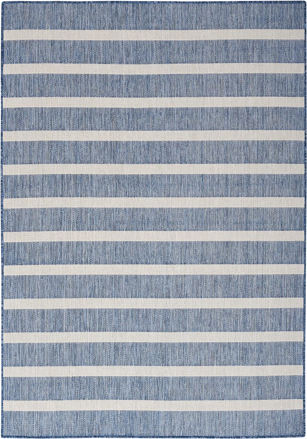 Nourison Home Positano 6' x 9' Fabric Navy Ivory Area Rug